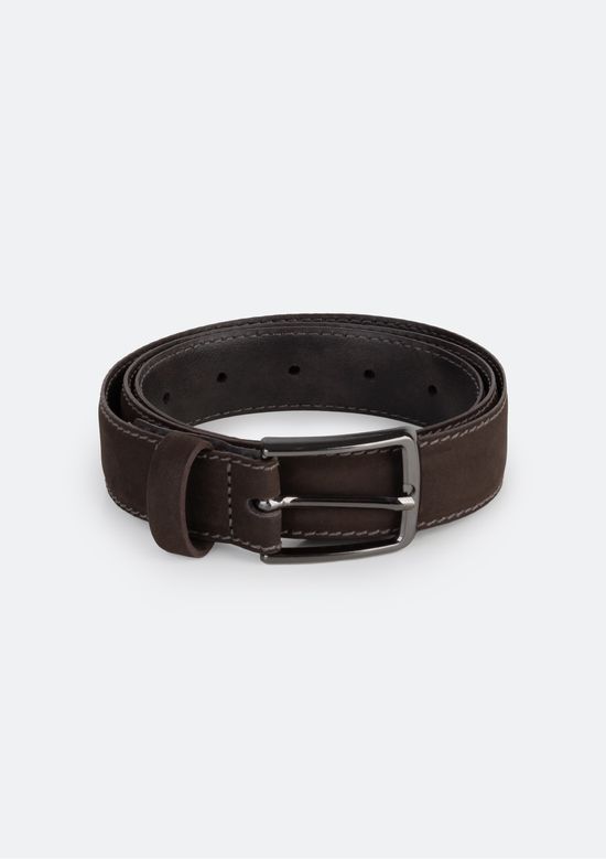 Foto do produto: Cinto Masculino Nobuck com Fivela em Metal - Marrom