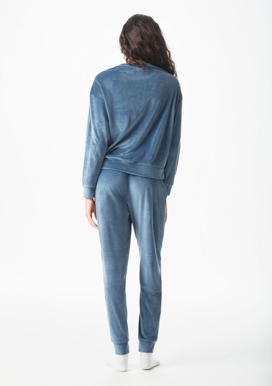 Foto do produto: Pijama Longo Feminino Em Plush - Azul