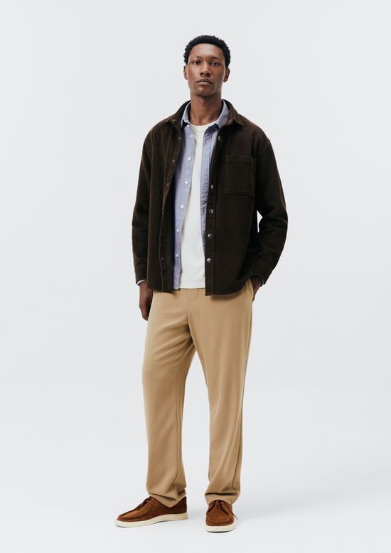 Foto do produto: Calça Masculina Reta com Cós Elástico - Caqui