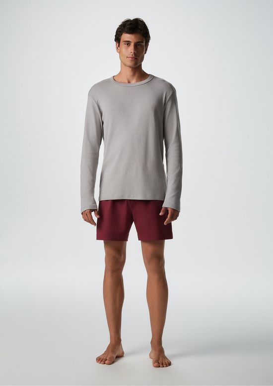 Foto do produto: Camiseta Masculina Em Ribana - Cinza