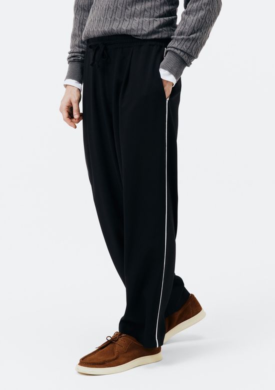 Foto do produto: Calça Masculina Relaxed Com Vivo Lateral - Preto