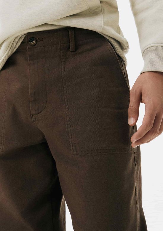 Foto do produto: Calça Masculina Reta em Sarja - Marrom