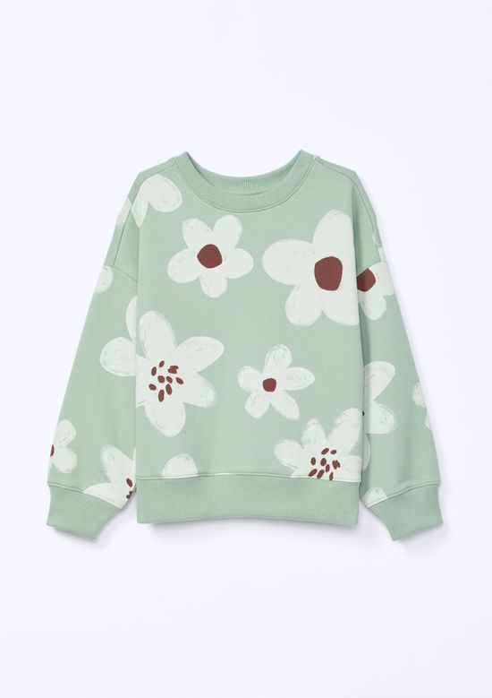 Foto do produto: Blusão de Moletom Infantil Menina Estampado - Verde