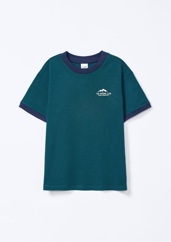 Foto do produto: Camiseta Infantil Menino Oversized Estampa Em Silk - Verde