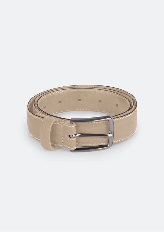 Foto do produto: Cinto Masculino Nobuck com Fivela em Metal - Caqui