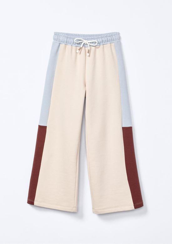 Foto do produto: Calça Infantil Menina Wide Leg Em Moletom Peluciado - Nude