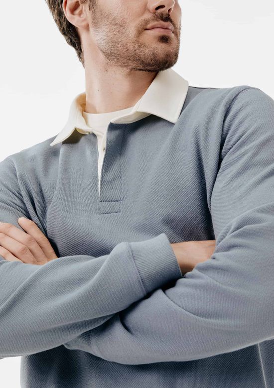 Foto do produto: Blusão Masculino Polo em Moletom - Azul