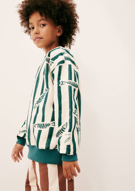Foto do produto: Blusão Infantil Unissex Estampado Hering Kids + Renata Vanzetto - Verde
