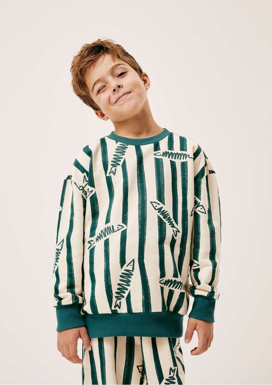 Foto do produto: Blusão Infantil Unissex Estampado Hering Kids + Renata Vanzetto - Verde