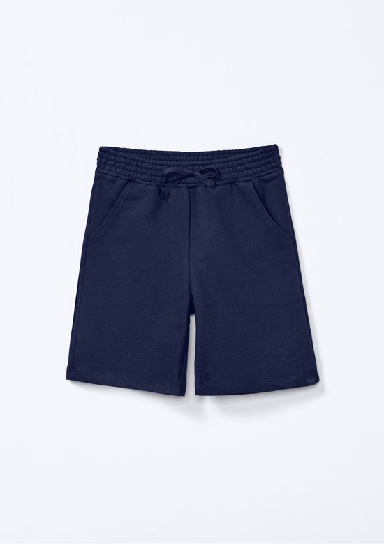 Foto do produto: Bermuda Básica Infantil Menino Em Moletom - Azul
