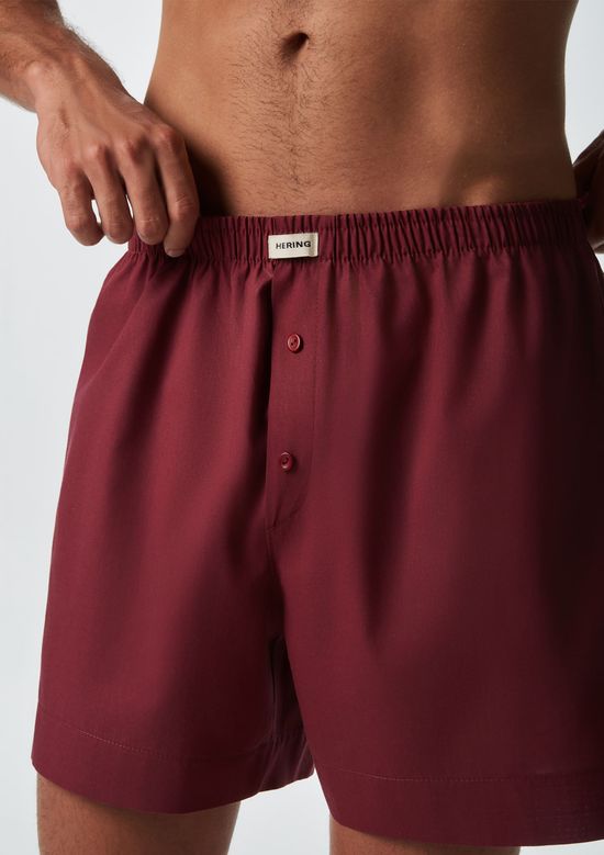 Foto do produto: Cueca Samba Canção Em Tricoline - Vinho