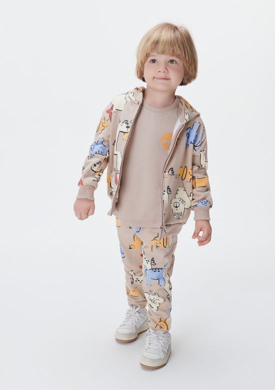 Foto do produto: Jaqueta Infantil Menino Toddler Com Capuz - Bege