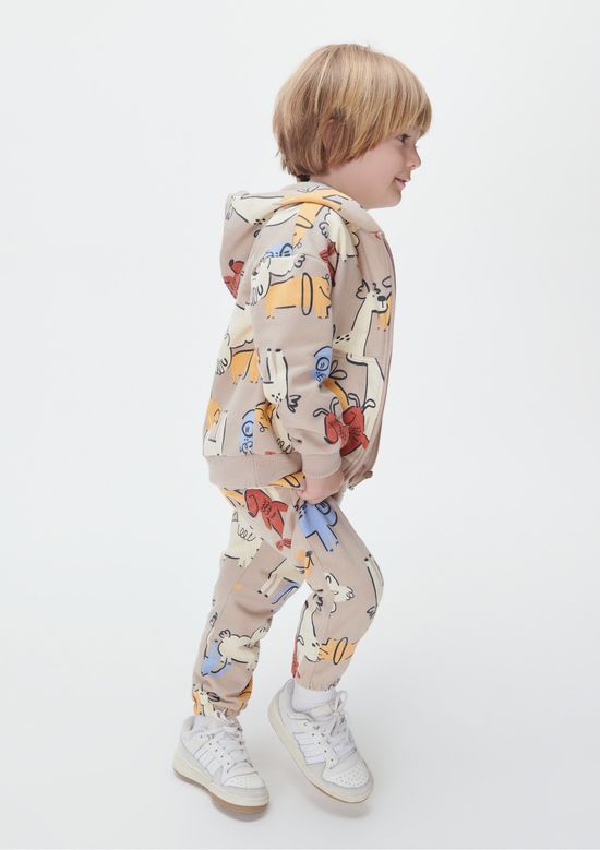 Foto do produto: Jaqueta Infantil Menino Toddler Com Capuz - Bege