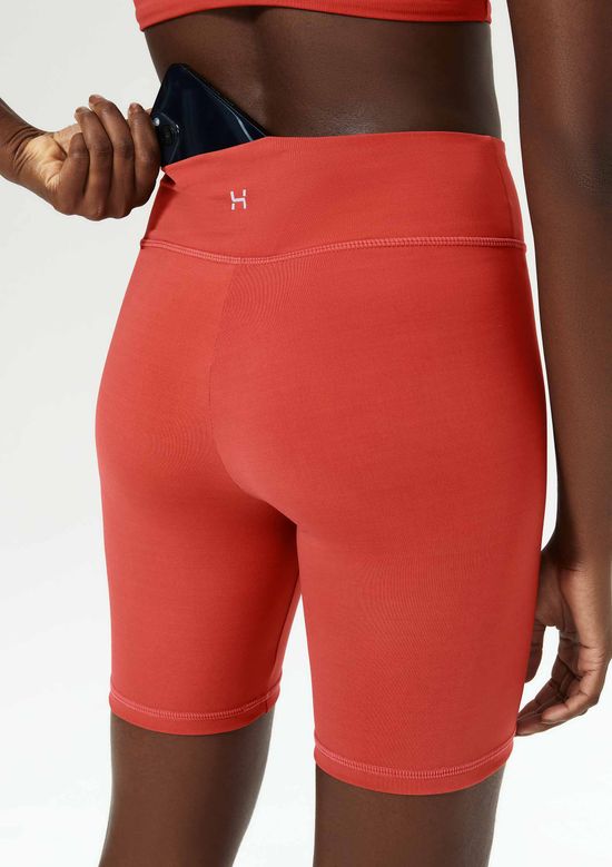 Foto do produto: Bermuda Esportiva Feminina Biker com Fio LYCRA® - Vermelho