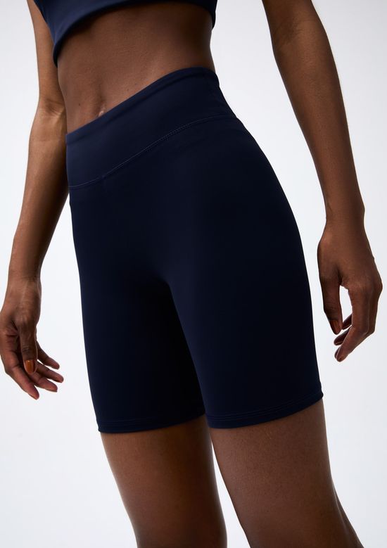 Foto do produto: Bermuda Esportiva Feminina Biker com Fio LYCRA® - Azul