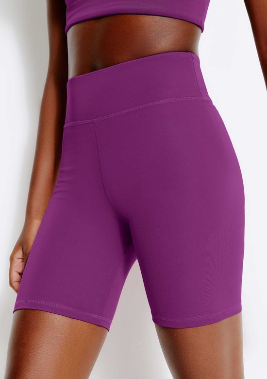 Foto do produto: Bermuda Esportiva Feminina Biker com Fio LYCRA® - Roxo