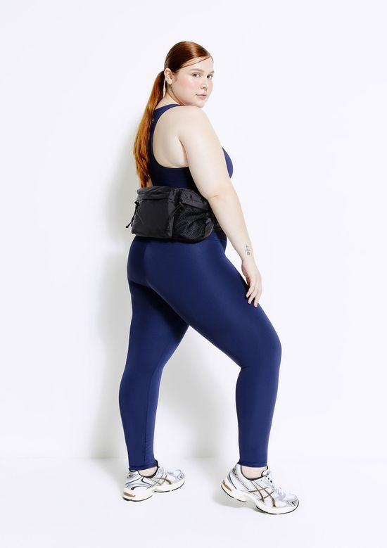 Foto do produto: Calça Legging Esportiva Feminina Com Fio LYCRA® - Azul