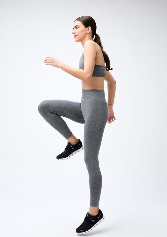 Foto do produto: Calça Legging Feminina Rajada Sem Costura - Cinza