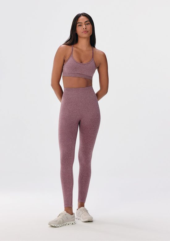 Foto do produto: Calça Legging Feminina Rajada Sem Costura - Vinho