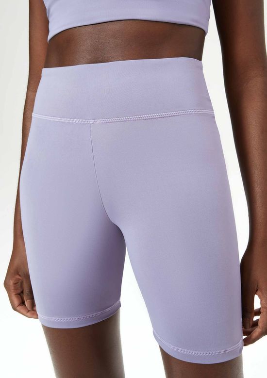 Foto do produto: Bermuda Esportiva Feminina Biker com Fio LYCRA® - Lilás