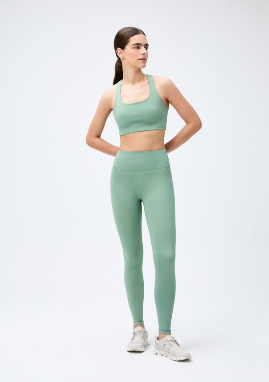Foto do produto: Calça Legging Esportiva Feminina Com Fio LYCRA® - Verde
