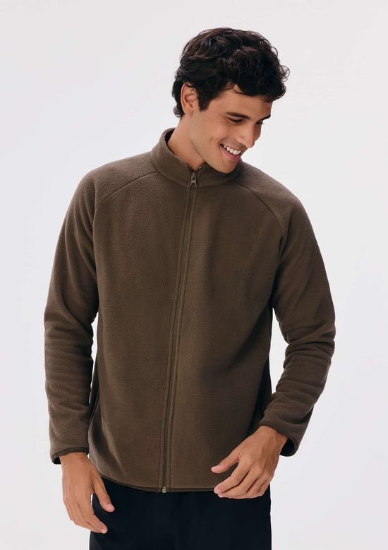 Foto do produto: Jaqueta Masculina Em Fleece - Marrom