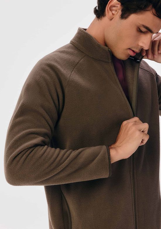 Foto do produto: Jaqueta Masculina Em Fleece - Marrom