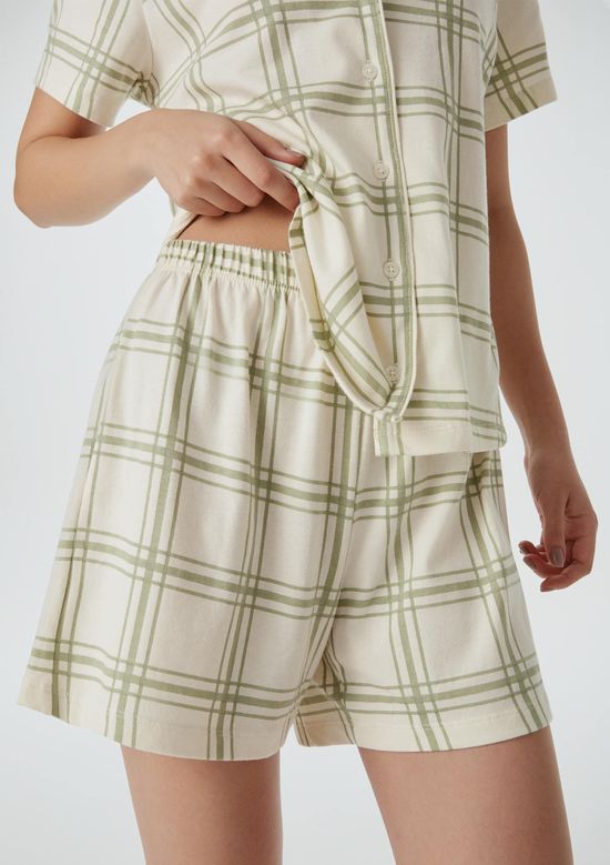 Foto do produto: Pijama Curto Feminino Americano Estampado - Verde