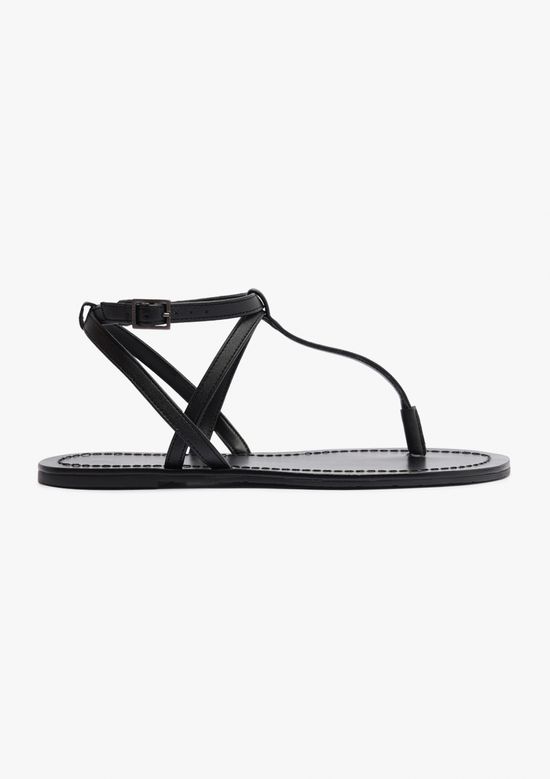 Foto do produto: Sandália Rasteira Slim Cross - Preto