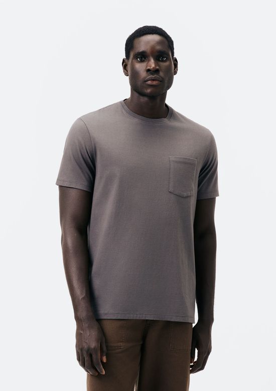 Foto do produto: Camiseta Básica Masculina Comfort Super Cotton Com Bolso - Cinza