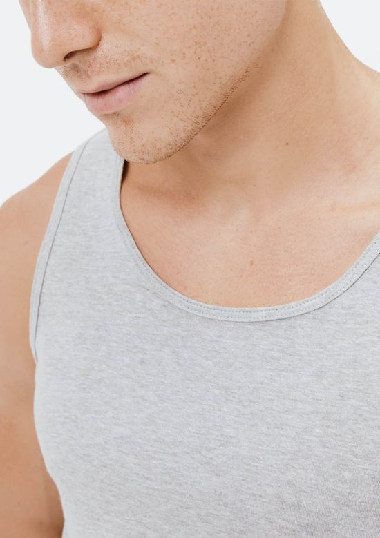 Foto do produto: Regata Básica Masculina Slim - Cinza
