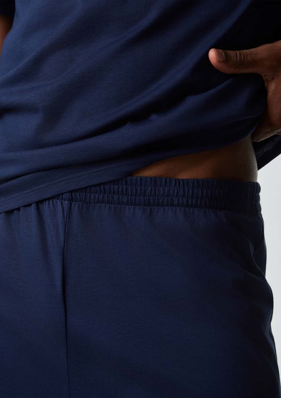 Foto do produto: Pijama Curto Masculino Comfort Em Algodão Pima - Azul