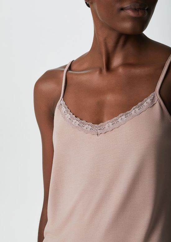 Foto do produto: Pijama Curto Feminino Com Renda - Rosa