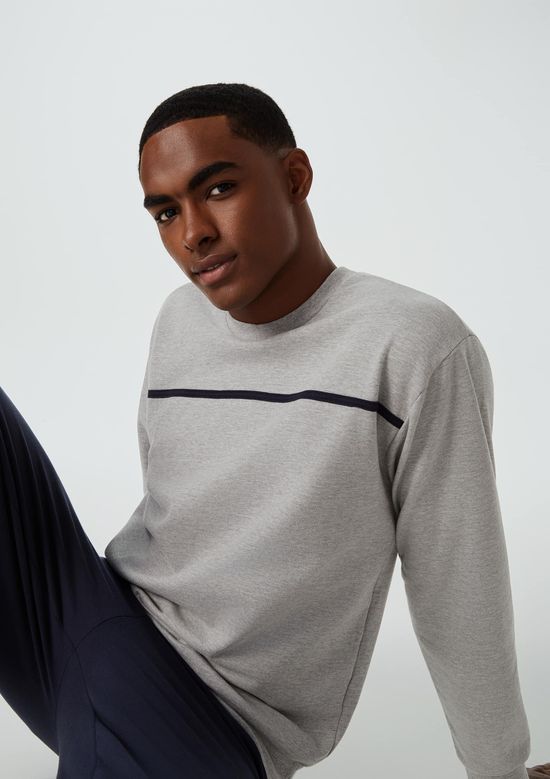 Foto do produto: Pijama Longo Masculino Em Moletom - Cinza