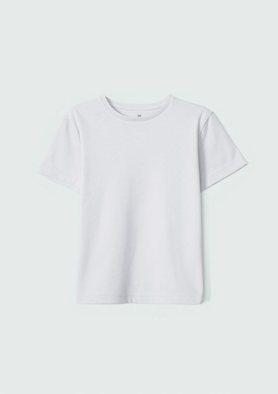 Foto do produto: Camiseta Básica Infantil Menino Toddler Manga Curta - Branco