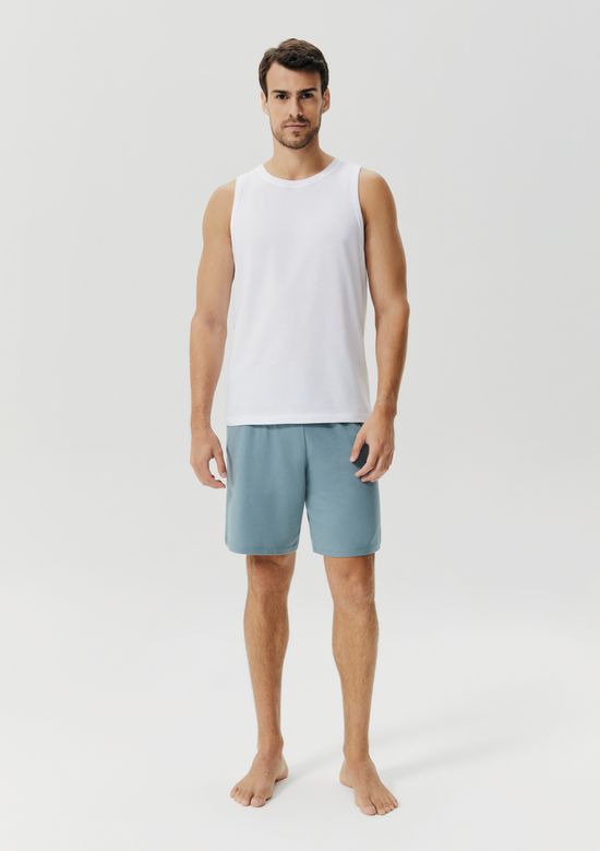 Foto do produto: Pijama Curto Masculino Básico Em Algodão - Verde