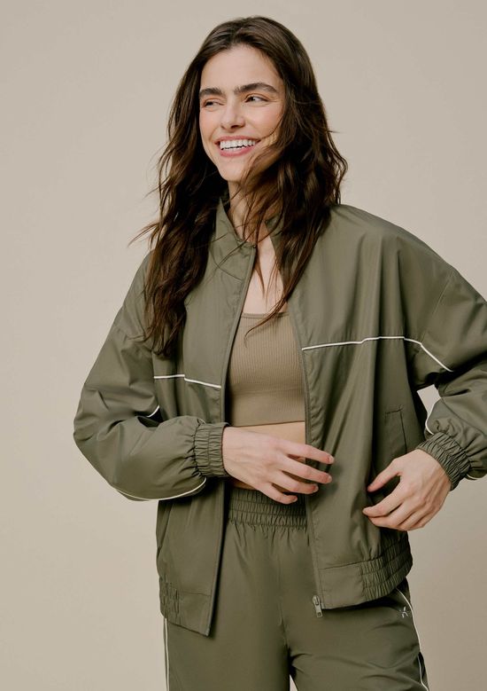 Foto do produto: Jaqueta Corta Vento Esportiva Feminina - Verde