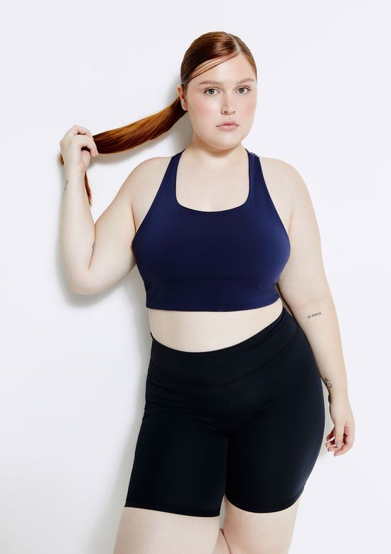 Foto do produto: Top Esportivo Feminino Hero Com Fio LYCRA® - Azul