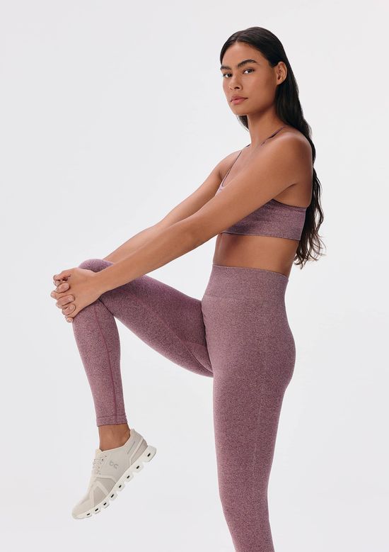 Foto do produto: Calça Legging Feminina Rajada Sem Costura - Vinho