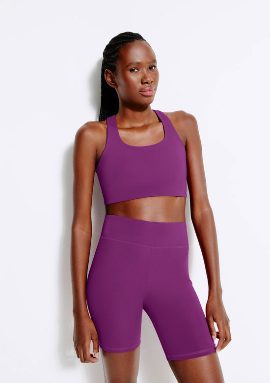 Foto do produto: Top Esportivo Feminino Hero Com Fio LYCRA® - Roxo