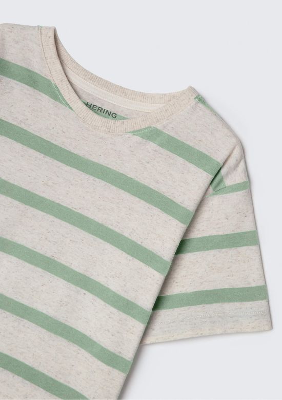 Foto do produto: Camiseta Infantil Menino Manga Curta Em Fio Tinto - Verde