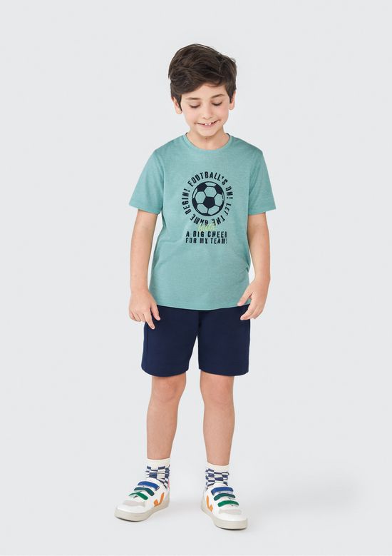 Foto do produto: Camiseta Infantil Menino Manga Curta Tradicional Com Estampa Hering Kids - Verde