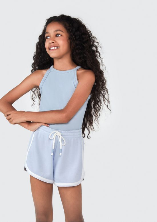 Foto do produto: Regata Básica Infantil Menina em Ribana - Azul