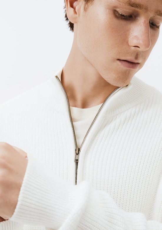 Foto do produto: Jaqueta Masculina em Tricô - Off white