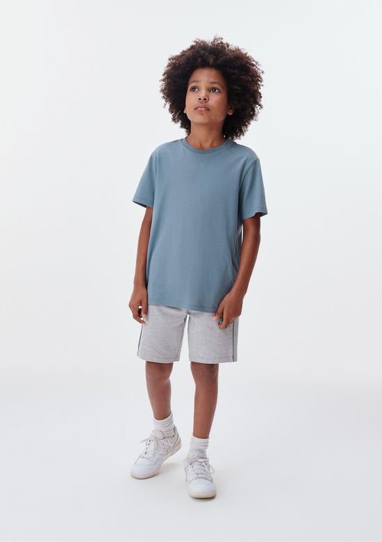 Foto do produto: Bermuda Regular Com Bolsos Infantil Menino - Cinza