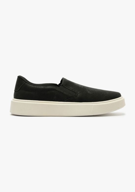 Foto do produto: Tênis Masculino Slip On Couro - Preto
