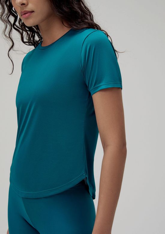 Foto do produto: Camiseta Esportiva Feminina Texturizada - Verde