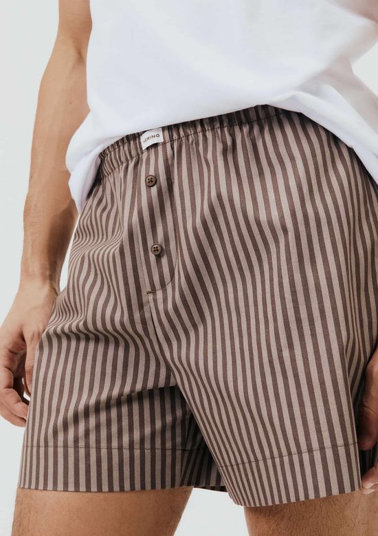 Foto do produto: Cueca Samba Canção Fio Tinto Xadrez - Marrom
