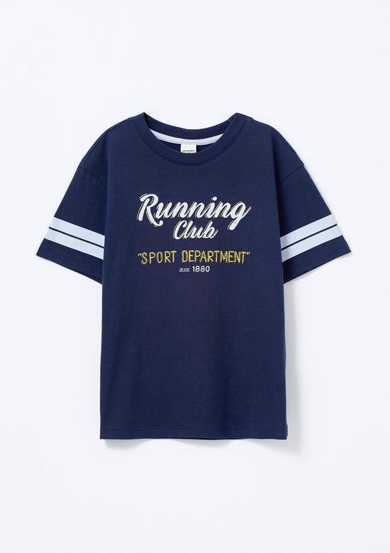 Foto do produto: Camiseta Infantil Menino Oversized Estampada - Azul