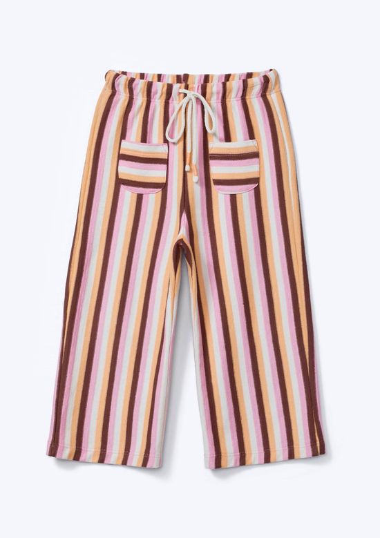 Foto do produto: Calça Infantil Menina Wide Leg Cós Elástico - Laranja